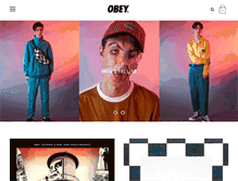 Tablet Screenshot of obeyclothing.com